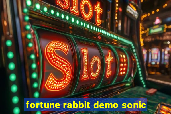 fortune rabbit demo sonic